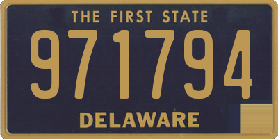 DE license plate 971794