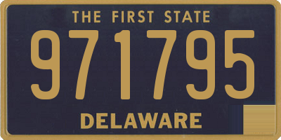 DE license plate 971795