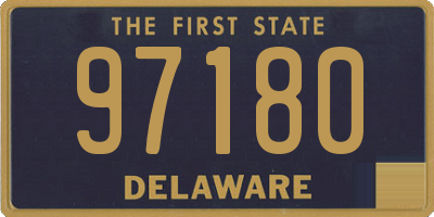 DE license plate 97180