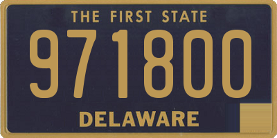 DE license plate 971800