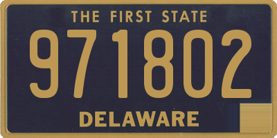 DE license plate 971802