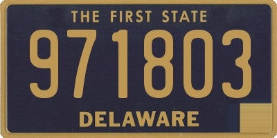 DE license plate 971803