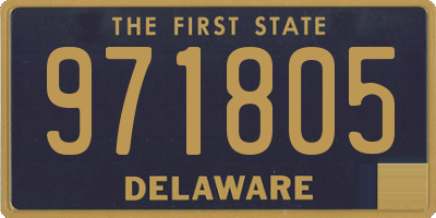 DE license plate 971805