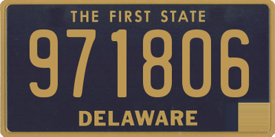 DE license plate 971806