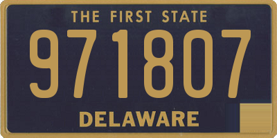 DE license plate 971807