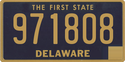 DE license plate 971808