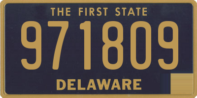 DE license plate 971809