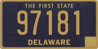 DE license plate 97181