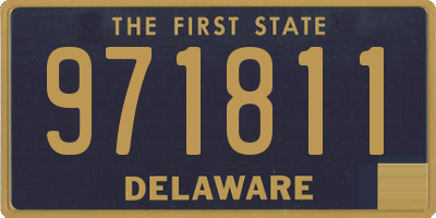 DE license plate 971811