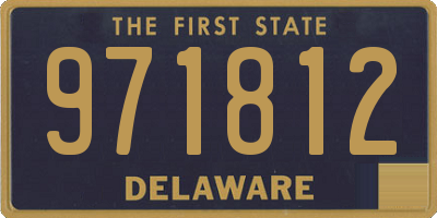 DE license plate 971812