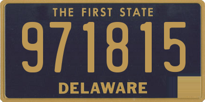 DE license plate 971815