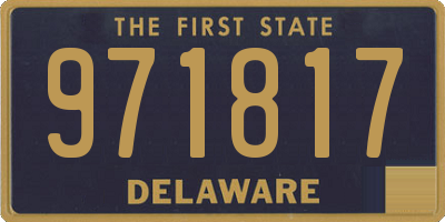 DE license plate 971817