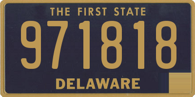 DE license plate 971818