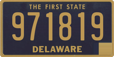 DE license plate 971819