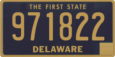 DE license plate 971822