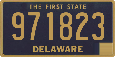 DE license plate 971823