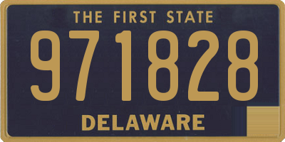 DE license plate 971828