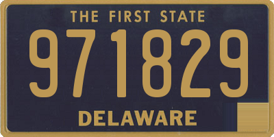 DE license plate 971829