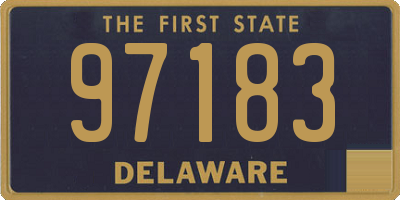 DE license plate 97183