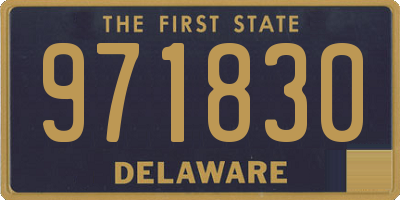 DE license plate 971830