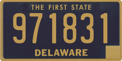 DE license plate 971831