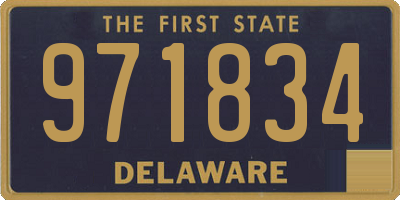 DE license plate 971834