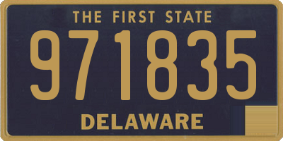 DE license plate 971835