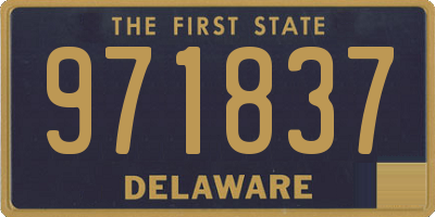 DE license plate 971837