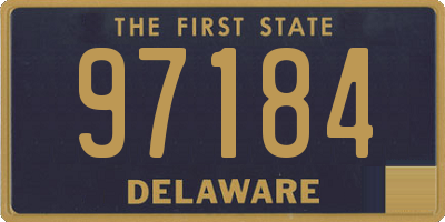 DE license plate 97184