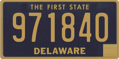 DE license plate 971840