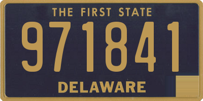 DE license plate 971841