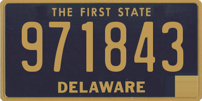 DE license plate 971843