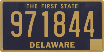 DE license plate 971844