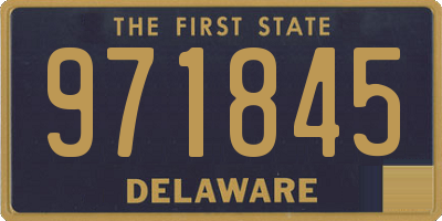 DE license plate 971845