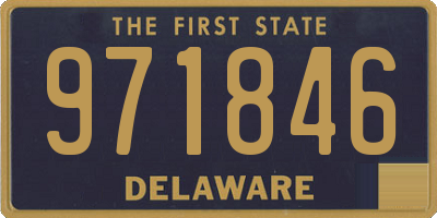 DE license plate 971846