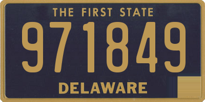 DE license plate 971849