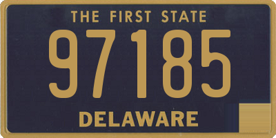 DE license plate 97185