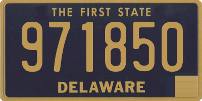 DE license plate 971850