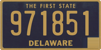 DE license plate 971851