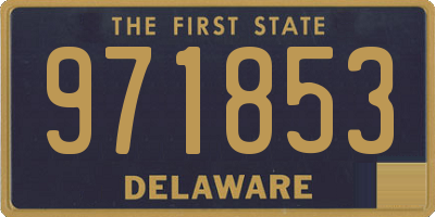 DE license plate 971853