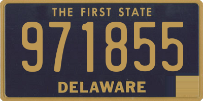 DE license plate 971855