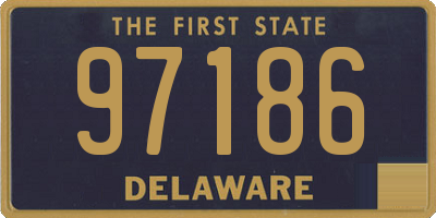 DE license plate 97186