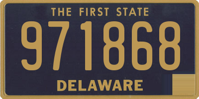 DE license plate 971868