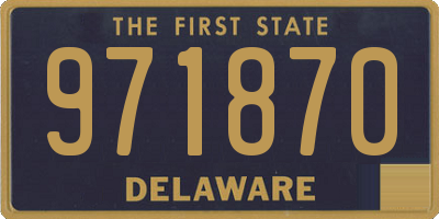 DE license plate 971870