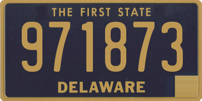 DE license plate 971873