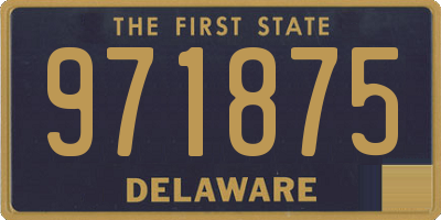 DE license plate 971875