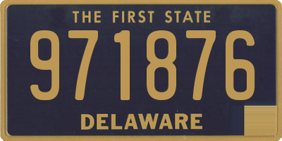 DE license plate 971876