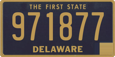 DE license plate 971877