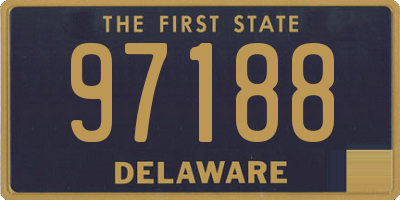 DE license plate 97188