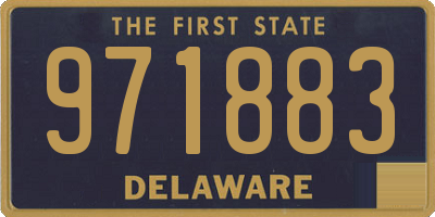 DE license plate 971883